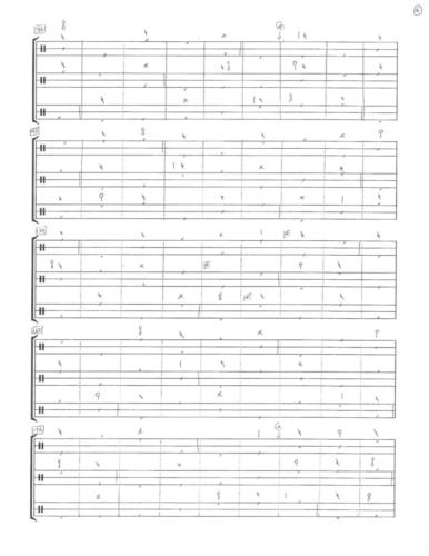 Percussion score